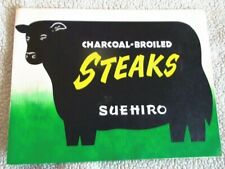 Menu de jantar japonês vintage Suehiro churrascaria  comprar usado  Enviando para Brazil