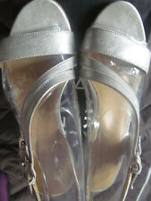 women s 6 silver sandals for sale  Brooklyn