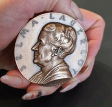1914 Primeira Mulher na Academia Sueca/Vencedora do Prêmio Nobel medalha/rua em Jerusalém comprar usado  Enviando para Brazil