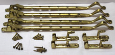 Janela de batente 13" latão maciço montagem lateral trava estilo colonial conjunto de 4 comprar usado  Enviando para Brazil