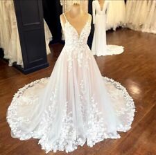 Spaghetti bridal gown for sale  LONDON