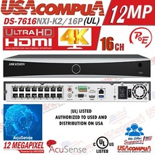 ORIGINAL DS-7616NI-K2/16P (UL) OEM NVR 16CH 16 POE 4K 16 canais de segurança H.265 comprar usado  Enviando para Brazil