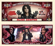 ALICE COOPER BILLET MILLION DOLLAR! HARD ROCK HEAVY METAL SHOCK WELCOME NIGHTMAR na sprzedaż  Wysyłka do Poland