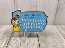 Broche vintage Lions Club década de 1980 Filadélfia Pensilvânia 14-A língua de sinais surda  comprar usado  Enviando para Brazil