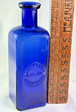 1870s cobalt apothecaries for sale  West Des Moines