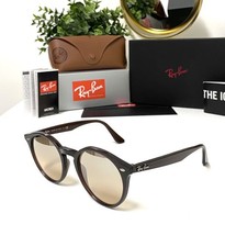 Óculos de sol Ray-Ban redondo autêntico RB 2180 chocolate escuro gradiente caramelo, usado comprar usado  Enviando para Brazil