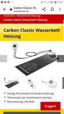 Carbon heater wasserbett gebraucht kaufen  Tamm