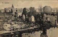 Ak Upalten Mazury Mazury Prusy Wschodnie, zniszczenia wojenne I. WŚ - 11408168 na sprzedaż  Wysyłka do Poland