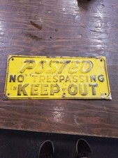Vintage posted trespassing for sale  Titusville