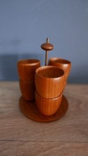 Teak eierbecher 60er gebraucht kaufen  Lauenburg/ Elbe