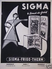 Advertisement sigma fridge d'occasion  Expédié en Belgium