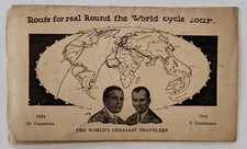 ca. 1930 ILLUSTRATED PUBLICITY PAMPHLET BICYCLE WORLD TOUR DAVAR & SZTAVJANIK comprar usado  Enviando para Brazil