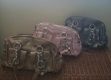 Bolsa satchel Kathy Van Zeeland em excelente estado usado com alças de corrente de crocodilo glam jacaré comprar usado  Enviando para Brazil