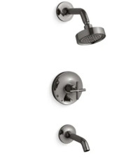 Kohler Purist K-T14420-3-TT Bico de Banheira Válvula Guarnição Cabeça de Chuveiro Titânio NOVO comprar usado  Enviando para Brazil