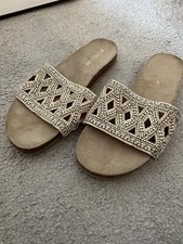 Monsoon gold sandal for sale  POOLE