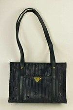 * Maison MOLLERUS Monogram Czarna Torba na ramię Torebka Czarna Winylowe Logo  na sprzedaż  PL