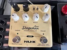 NUX Stageman-Floor Akustik-Preami & DI-Pedal E-Gitarre Guitar Effektpedal Effect comprar usado  Enviando para Brazil