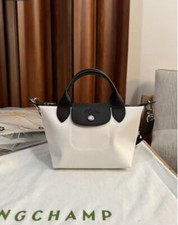 Bolsa de ombro Long Champ ENERGY S tamanho bege branco 25x23x16cm saída, usado comprar usado  Enviando para Brazil