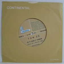 TOM ZE SE O CASO E CHORAR / A BABA BRAZIL 1972 TROPICALIA / PSYCH 7" CONTINENTAL comprar usado  Brasil 