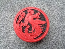 Chinese cinnabar round for sale  READING