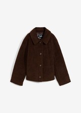 Gefütterte teddyjacke kragen gebraucht kaufen  Deutschland