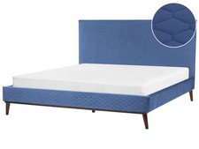 Polsterbett samt blau gebraucht kaufen  Wietzendorf