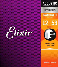 Usado, Elixir Guitarra Acústica Cuerdas Nanoweb 80/20 Bronce 12-53 + 6 Guitarra Picks comprar usado  Enviando para Brazil
