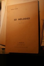 Fauré gabriel mélodies d'occasion  Ivoy-le-Pré