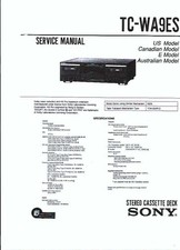 Sony service manual gebraucht kaufen  Salzgitter