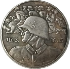 Lote 93 1935 Medalha Comemorativa da Formação da Wehrmacht. Terceiro Reich, Alemanha comprar usado  Enviando para Brazil
