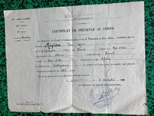 Certificate presence the d'occasion  Expédié en Belgium