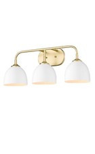 Móvel lavatório Zoey dourado e branco 3 luzes comprar usado  Enviando para Brazil