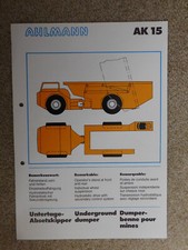 Prospekt ahlmann ak15 gebraucht kaufen  Hamburg