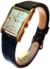 Relógio social quadrado vintage OMEGA – Ouro 18k sólido – Vento manual – 27,10 g – 4 cm comprar usado  Enviando para Brazil