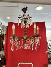 Lustre bronze pendeloques d'occasion  Brionne