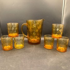 Vintage amber thumbprint for sale  Stillwater
