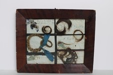 Moldura folheada tranças de luto cabelo humano memorial vitoriano antigo do século XIX comprar usado  Enviando para Brazil