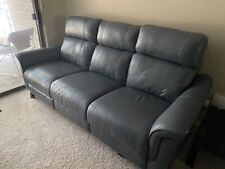 Blue leather reclining for sale  Austin