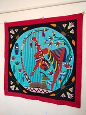 painel de tapeçaria têxtil agulha bordado aplique egípcio vintage lindo comprar usado  Enviando para Brazil