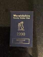 Warwickshire c.c.c membership for sale  WOLVERHAMPTON