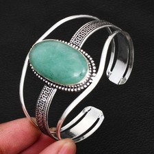 Pulseira ajustável feita à mão étnica de pedra preciosa amazonita 25 gms presente AB 3287 comprar usado  Enviando para Brazil