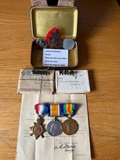 Trio ww1 medals for sale  CHESTERFIELD