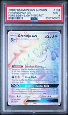 Usado, 2018 Pokemon Greninja GX Full Art Forbidden Light Secret Rare #133 PSA 9 MINT comprar usado  Enviando para Brazil