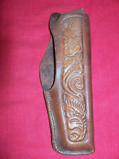 ? Coldre de pistola misterioso semi automático arma couro trabalhado antigo vintage 9mm, usado comprar usado  Enviando para Brazil