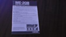 Boss ME-20B graves efeitos múltiplos manual do proprietário, usado comprar usado  Enviando para Brazil