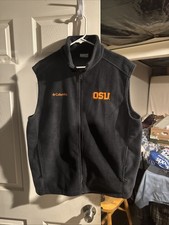 Colete de lã Columbia masculino Oregon State com zíper completo sem mangas preto grande comprar usado Colete de lã Columbia masculino Oregon State com zíper completo sem mangas preto grande comprar usado  Enviando para Brazil