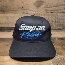 Boné de corrida vintage Snap On Snapback bordado preto branco azul anos 90 Nascar comprar usado  Enviando para Brazil