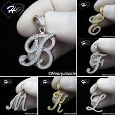 PINGENTE DE PRATA ESTERLINA 925 BLING CZ BANHADO A OURO/PRATA 26 LETRAS INICIAIS*SP175 comprar usado  Enviando para Brazil