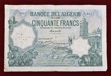 Algérie billet francs d'occasion  Villeurbanne