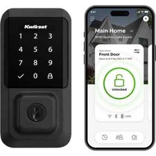 Teclado Kwikset HALO preto fosco WiFi tela sensível ao toque trava inteligente trava SmartKey, usado comprar usado  Enviando para Brazil